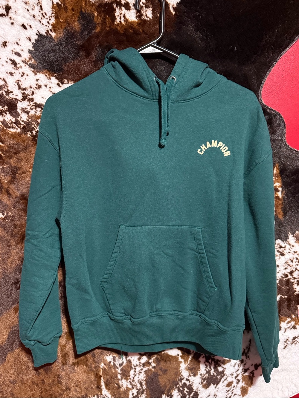 Champion Forest Green Pullover Hoodie